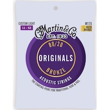 Martin M175, 80/20 Bronz,Akustik Gitar Teli