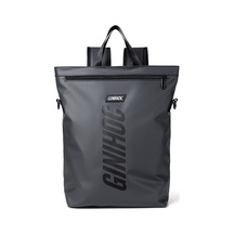 Gri 2 Su Geçirmez Dayanıklı Vintage Esnek Siyah Kanvas Sırt Çantası Kırmızı - Gri