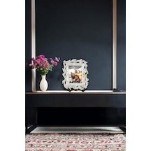 Lale Desenli Polyester Fotoğraf Çerçevesi - Sedef