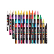 Uni Posca Markör Kalem 5m Set 1.8-2.5 Mm Keçe Uçlu 48'li Set Çok Renkli