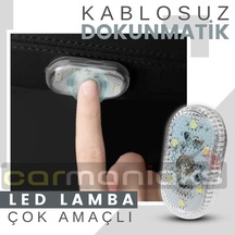 Dokunmatik Sensörlü Mini Led Lamba Şarj Edilebilir 2'li