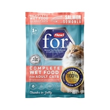 2 Adet Flexi For Pouch Somonlu Yetişkin Kedi Yaş Maması 85 Gr