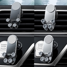 Oatsbasf Araba Yerçekimi Metal Braket Ölçeklenebilir Ve Kararlı Cep Telefonu Braketi Katlanır Ekran Cep Telefonu Özel Araba Braketi Çıkış Siyahı