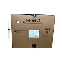 Genject - 10ml 3parça Pembe İğneli Enjektör - 1000 Adet
