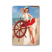 Pin Up Denizci Tablosu - 50x75cm 7/8 Yaş