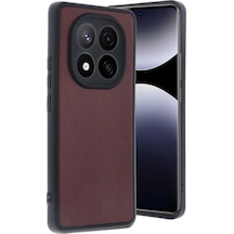 Xiaomi Redmi Note 14 Pro 5g Kılıf Aras Deri Kapak - Bordo Düz Renkli