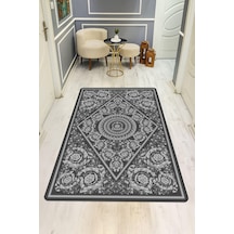 Modern Desenli Dijital Baskı Kaymaz Taban Halı H1099 Renkli