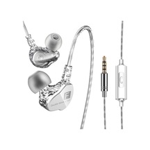 İç Kulaklı Çift Dinamik Kılıf, 3.5mm Şarjlı Beyaz Kulaklık