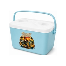 15 Lt Buzzy Retro Buzluk Termos 1177 Cooler Box -386 Açık Mavi