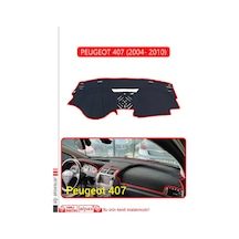 Peugeot 407 2004- 2010 Torpido Koruma Halısı Kırmızı Kenar
