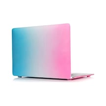 Macbook Air 13 İnç Kılıf A1369 A1466 Uyumlu Pembe Mavi Geçişli Hard Case Sert Koruyucu Kapak Gradient Ombre Laptop Case 2010-2017 Rainbow 01 Belirtilmemiş