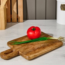 Excellentt Houseware Mango Sunum Tahtası - Kahverengi - 33x20x2,5 Cm Çok Renkli
