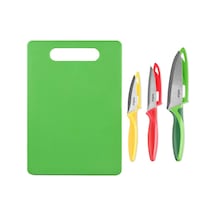 Zyliss E910047 Kesme Tahtası + 3'lü Bıçak Seti