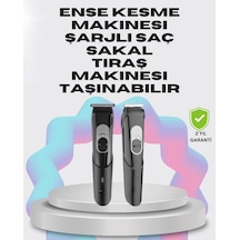 Taşınabilir Şarjlı Saç Sakal Tıraş Makinesi 3 Taraklı, Sessiz Ve Ergonomik