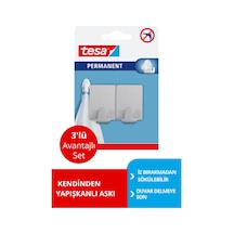 Permanent Askı Metal Dikdörtgen 2 Adet X 3 Paket Toplam 6 Askı Diğer