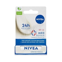 2 Adet Nivea Med Repair Renksiz Dudak Kremi 4,8 Gr