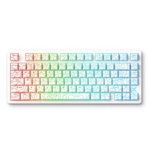 Mchose Jet 75 E-sport White Topographic %75 Hall Effect Kailh Mag