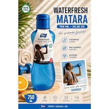 Renkli Suluk Matara 750 Ml Kokusuz Suluk, Okul Suluğu, Spor Suluğu, Plastik Suluk Mavi