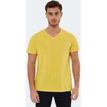 Slazenger RIVALDO Erkek V Yaka Sarı Tişört