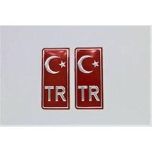 Tr Plaka Stıcker 2'li Türkiye Plakalık Stickeri 10 Takım