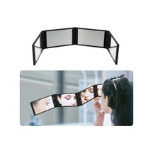 Sones Dört Taraflı Katlanabilir Çok Açılı Panoramik Taşınabilir Makyaj Aynası Siyah