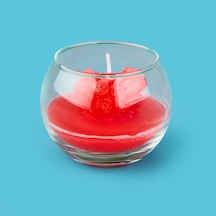 Kalp Mum - Kırmızı - 7 Cm Çok Renkli