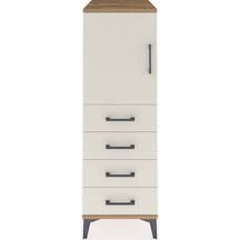 Kronos Dolap 2 Raflı 4 Çekmeceli Tek Kapaklı 44x59x134 Çam-ay... Çam