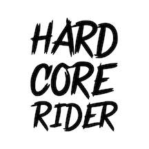Hard Core Rider Araç, Araba, Oto, Motorsiklet, Kask, Laptop, Cam Sticker 14x18 Cm