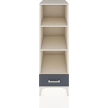 Kronos Dolap 3 Raflı Tek Çekmeceli 44x59x134 Aytaşı-antrasit Aytaşı