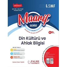 Palme 6. Sınıf Din Kültürü Ve Ahlak Bilgisi Haftalık 39 Deneme Maarif Serisi Palme Yayınları