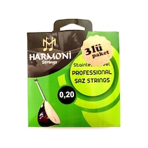 3hrm20 Uzun Sap Saz Teli 3'lü Paket 0.20 Bağlama