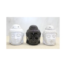Seramik Buda Büstü Buhurdanlık Tütsülük Buhurdanlık 13x10 Cm