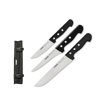 Pirge Superior Kurban Bıçak Seti 3'lü Çantalı Siyah