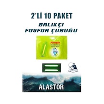 Balıkçı Olta Fosfor 10 Paket Çiftli Light Stick 4.5x39 Mm 10 Paket Olta Fosforu Fosforlu Çubuk