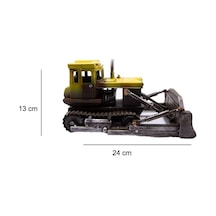 Dekoratif Metal Buldozer Biblo