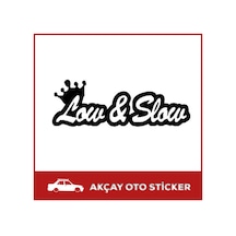 Low Ve Slow Sticker Düşük Ve Yavaş Sticker Basık Araba Sticker