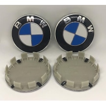Bmw Jant Logosu 68 MM Beyaz - Mavi