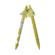 2 Adet 0.7 Mm Uçlu Kalem Versatil Kalem Sarı Ördek Model Çok Renkli