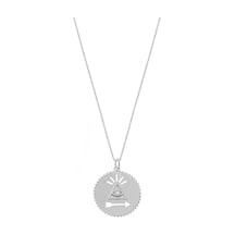 Emılıano Jewellery Silver 925 Ayar Zirkon Taşlı Damla Kolye Gold - Rose Gold - Gümüş