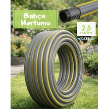 Datsu 25 Metre 13mm 1/2 İnç Örgülü Bahçe Sulama Hortumu