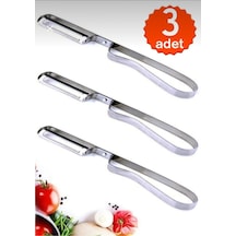 3 Adet Metal Yan Soyacak Patates Sebze Paslanmaz Çelik Sebze Soyacak Aparatı Lüx Domates Soyacağı G Diğer