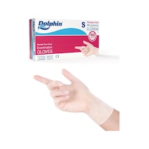 Dolphin Beyaz Vinil Eldiveni Pudrasız S - 100 Adet