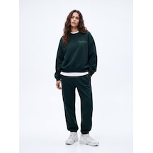 LTB Regular Fit Lastik Paça Basic Yeşil Eşofman