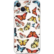 Apple Uyumlu iPhone 13 Mini İle Water Color 2 Kamera Korumalı Şeffaf Kılıf