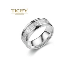 Beyaz Kişisel Trend Titanyum Çelik Sis Rodge Yüzük Yüzük Kadın Yüzük Yüzük 13 Beyaz