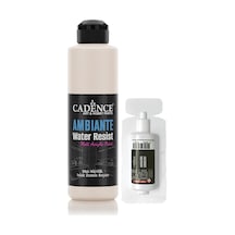 Ambiante Suya Dayanıklı Akrilik Boya Aw-06 Dantel 250ml + Katalizör 10gr Beyaz Beyaz