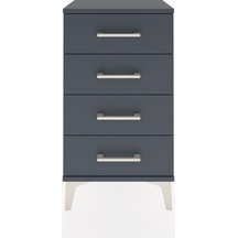 Arges Komodin 4 Çekmeceli 44x30x80 Antrasit-antrasit Antrasit