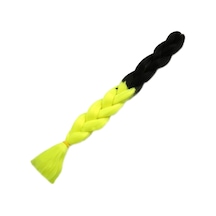 Afrika Örgülük Sentetik Ombreli 100 Gr. / Siyah / Neon Sarı - Elwm-462953 Çok Renkli