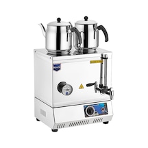 Remta EP 02 Çift Demlikli Elektrikli Pleytsiz 23 L Çay Kazanı Inox