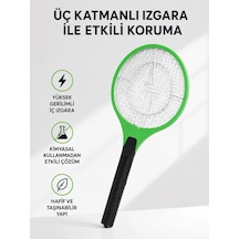 Yüksek Gerilimli Elektronik Sinek Raket - Sessiz, Kimyasız Ve Güvenli Kullanım